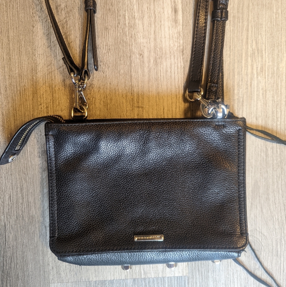 COPY - Rebecca Minkoff Black Leather Crossbody Purse